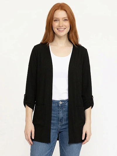Women's Ribbed Cardigan