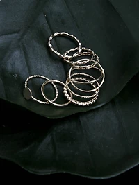 Women's Delicate Gold Toned Rings