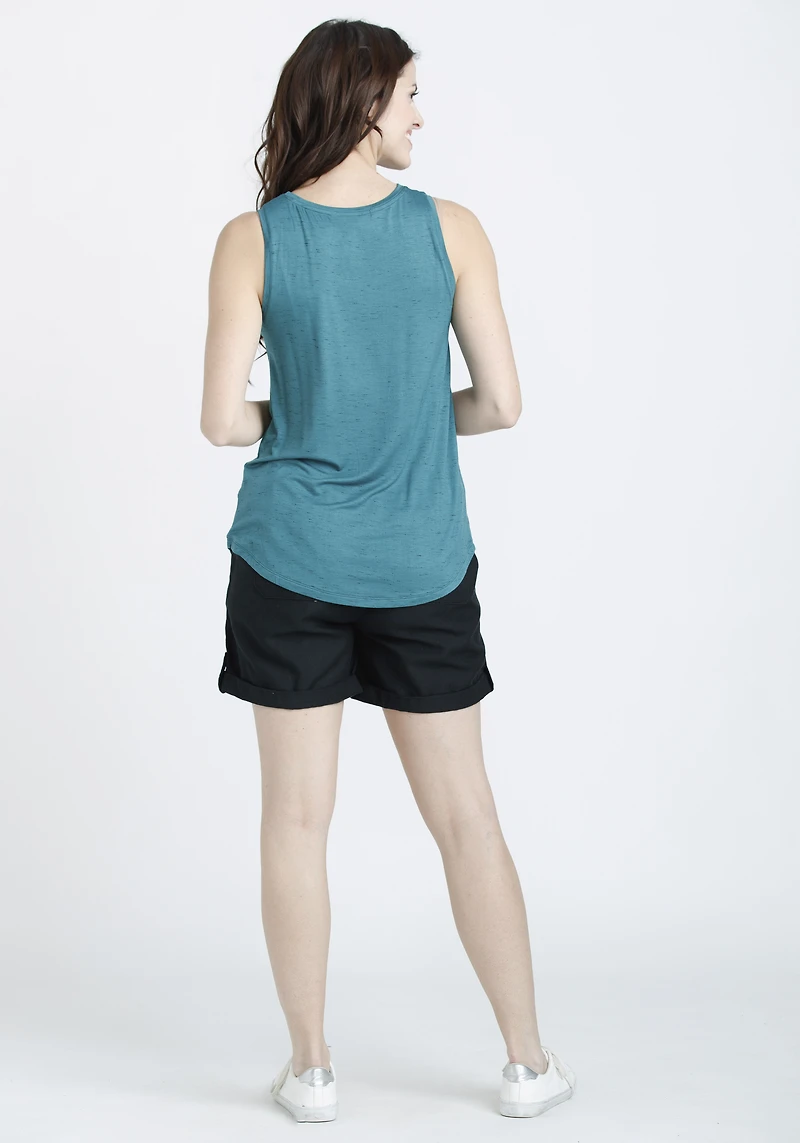 Women's High Neck Space Dye Tank