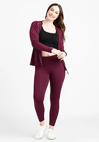 WOMEN'S ACTIVE ZIP FRONT HOODIE