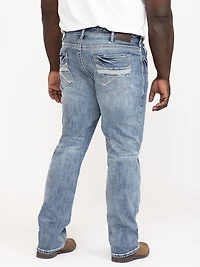 Men's Medium Wash Slim Straight Jeans