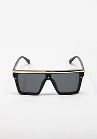 Women's Plastic Shield Sunglasses