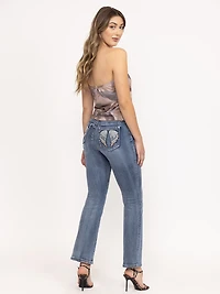 Women's Swirl Print Tube Top