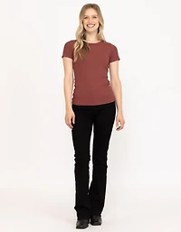 Women's Crew Neck Rib Tee
