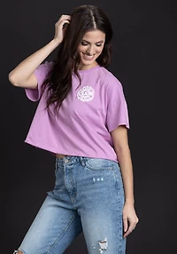 Women's Washed Crop Tee