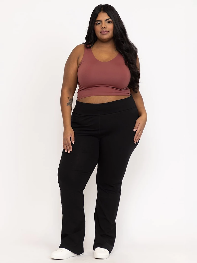 Women's Fold Over Waist Yoga Pant