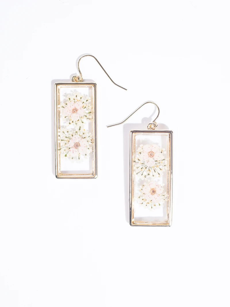 Women's Pressed Flower Earrings