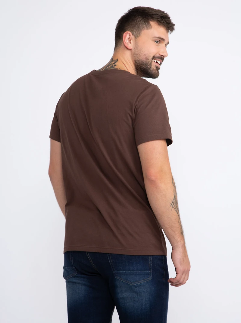 Men's Solid Crew Neck Tee