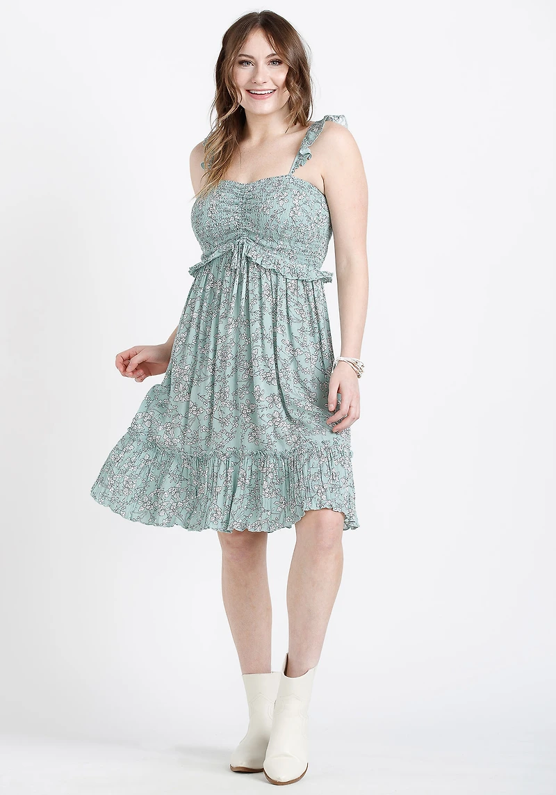 Women's Ruffle Strap Babydoll Dress