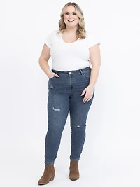 Women's Destroyed Ankle Skinny Jeans