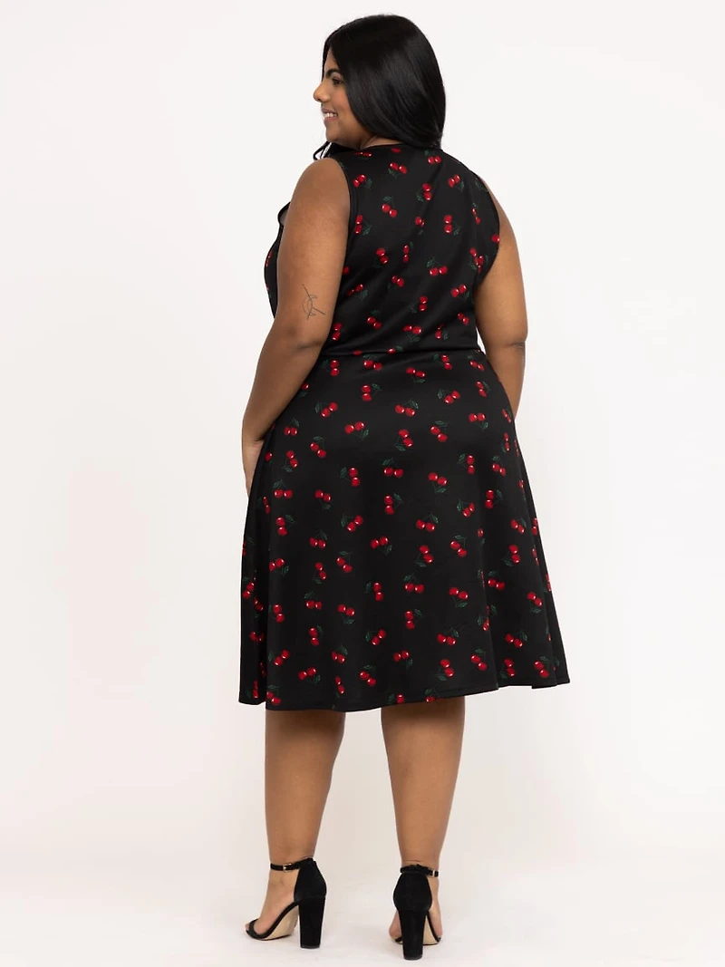 Women's Cherry Skater Dress