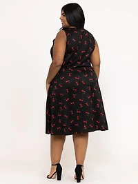 Women's Cherry Skater Dress