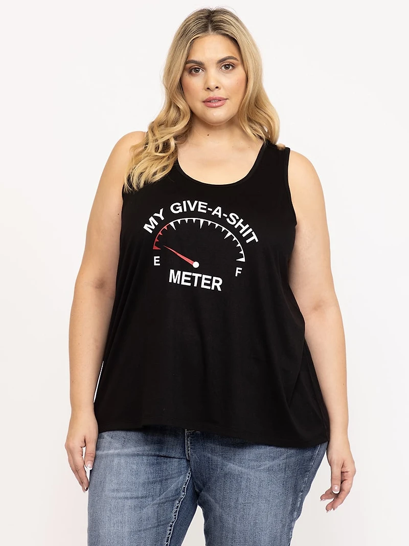 Women's Give-A-Shit Meter Tank