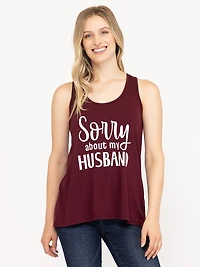 Women's Husband Racerback Tank