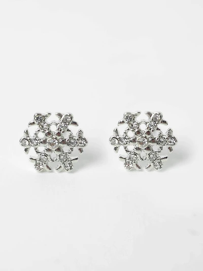 Women's Snowflake Stud Earrings