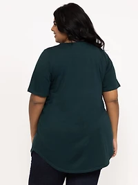 Women's Crew Neck Legging Tunic Tee