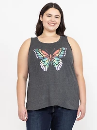 Women's Butterfly Scoop Neck Tank