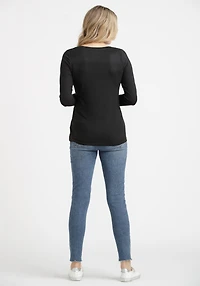 Women's Scoop Neck Long Sleeve Tee