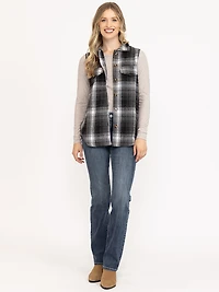 Women's Plaid Vest