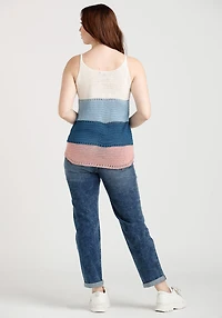 Women's Colour Block Sweater Tank
