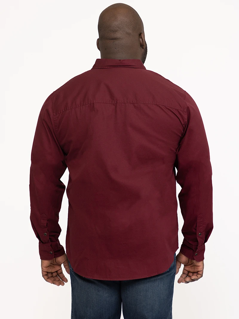 Men's Solid Washed Shirt
