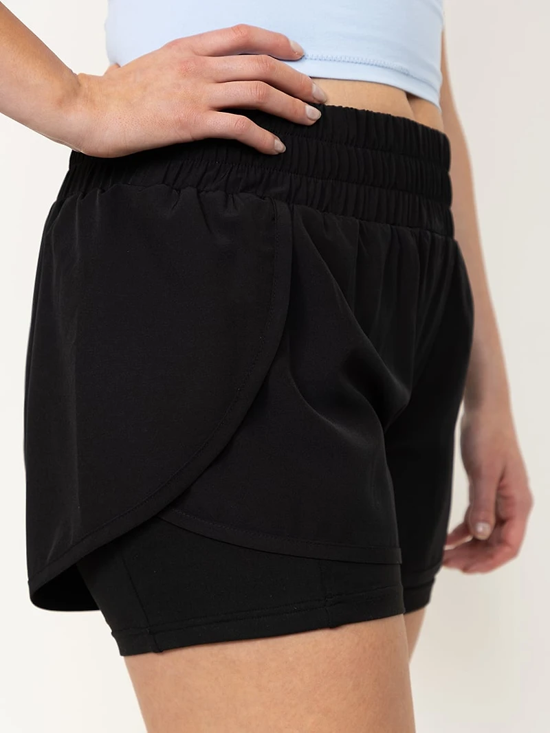 Women's Hybrid 2-In-1 Short