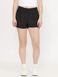 Women's Ruched Hybrid 2-in-1 Shorts