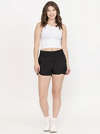 Women's Ruched Hybrid 2-in-1 Shorts