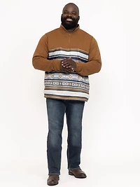 Men's Geo Quarter-Zip Hoodie