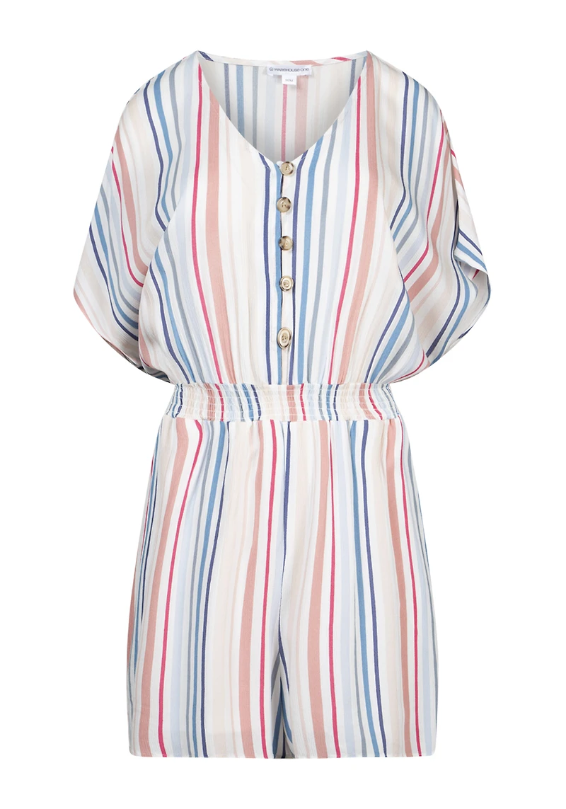 Women's Multi Stripe Romper