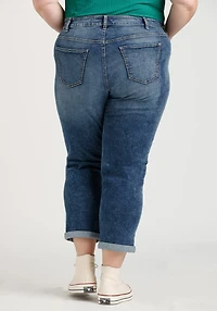 Women's Plus Cuffed Girlfriend Jeans