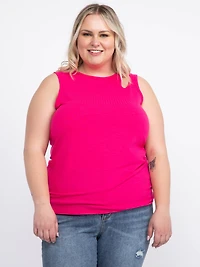 Women's High Neck Cut Out Tank