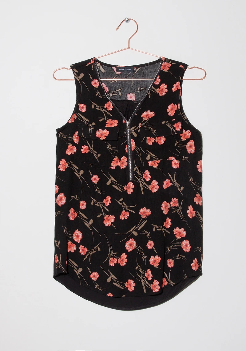 Women's Half Zip Tank