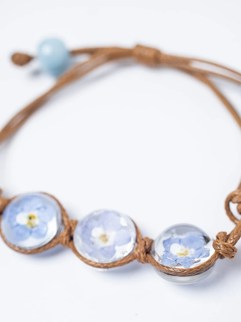 Women's Pressed Flower Bracelet