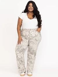Women's Plus Camo Canvas Wide Leg Pant