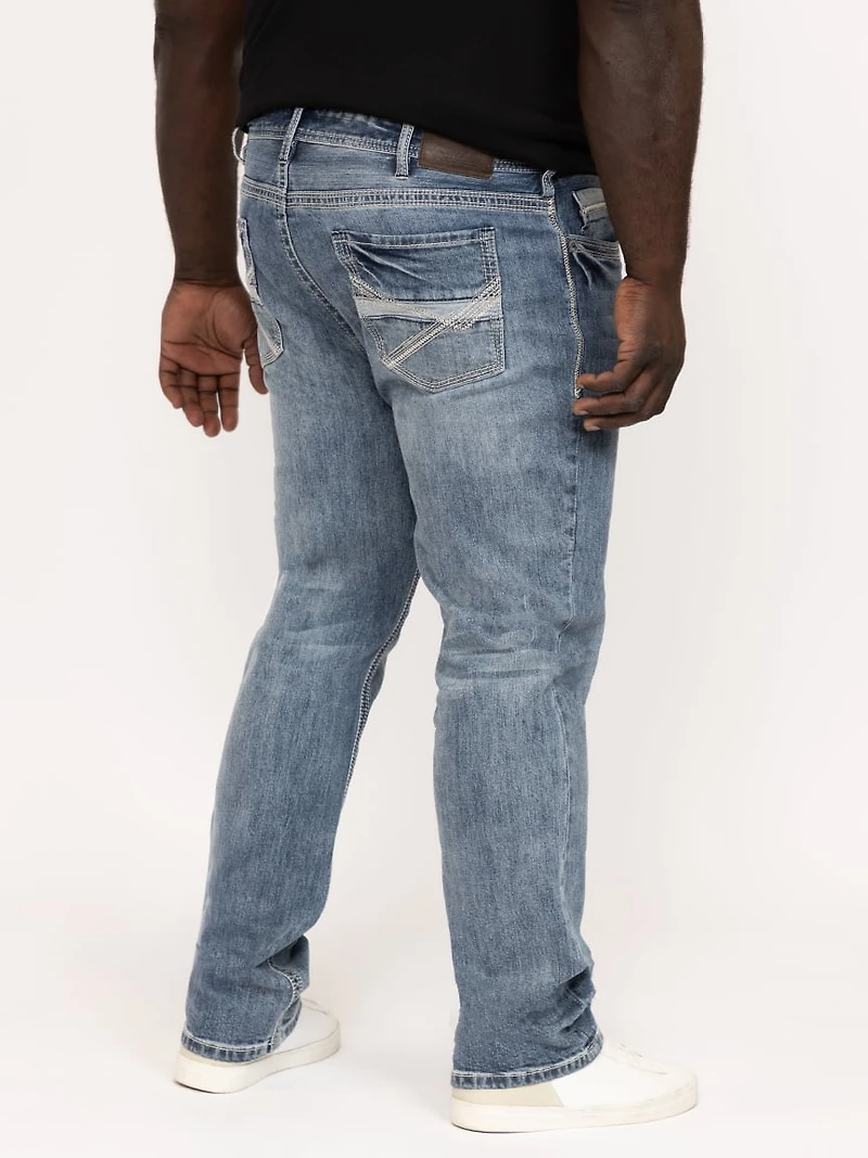 Men's Medium Wash Slim Straight Jeans