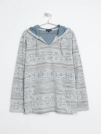 Men's Geometric Popover Hoodie
