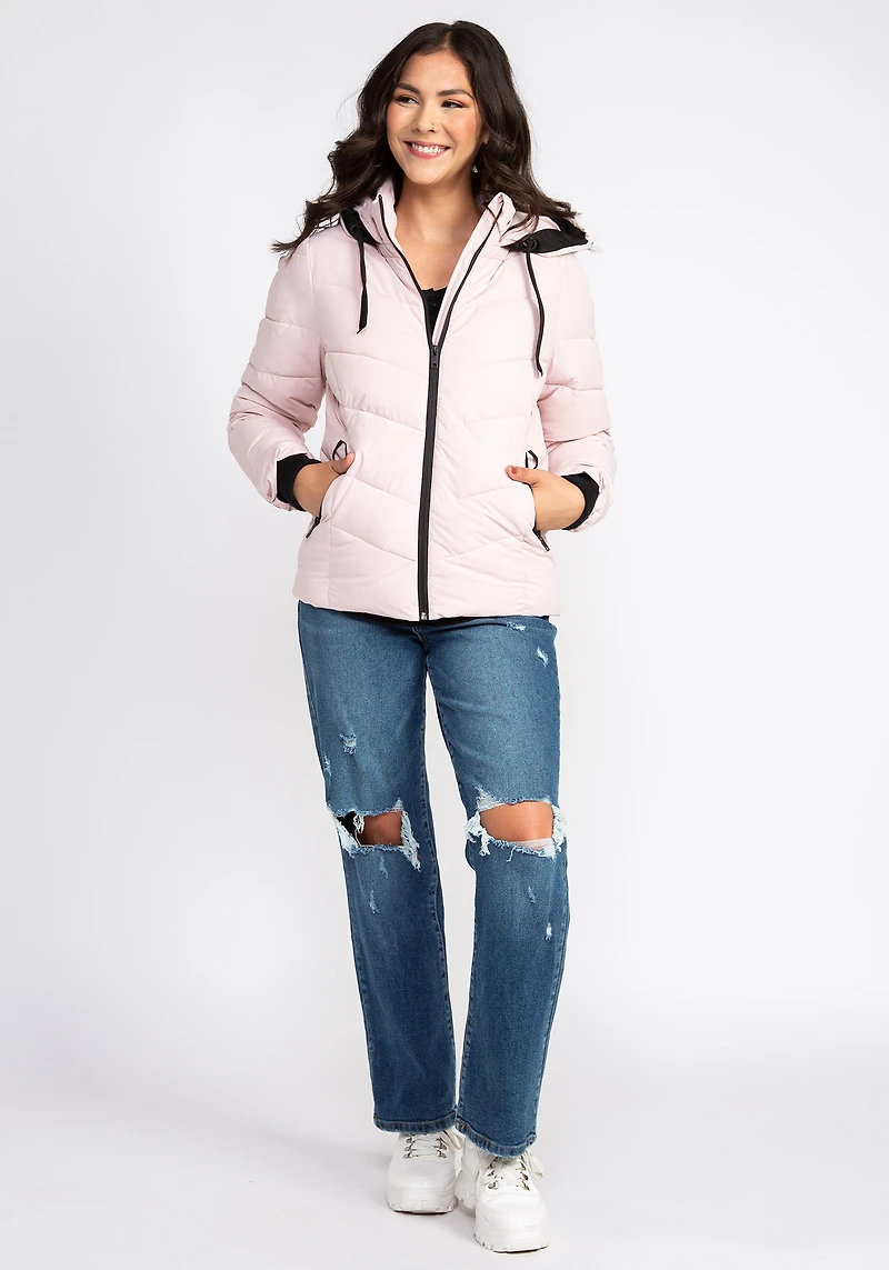 Women's Quilted Hooded Puffer