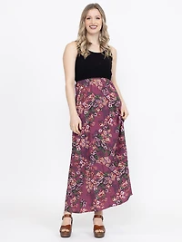 Women's Colour Block Maxi Dress