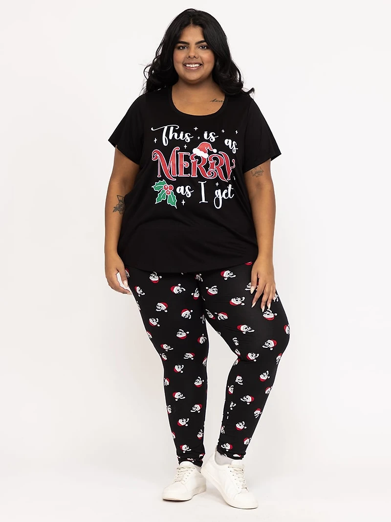 Women's Santa Skull Legging