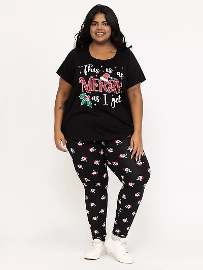 Women's Santa Skull Legging