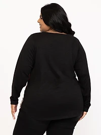 Women's Angled Colour Block Top