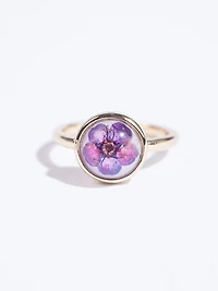 Women's Pressed Flower Ring