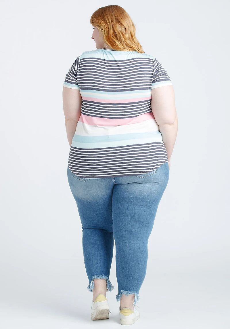 Women's Stripe Scoop Neck Tee