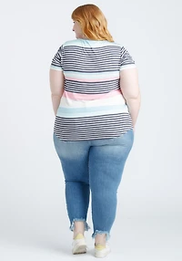 Women's Stripe Scoop Neck Tee