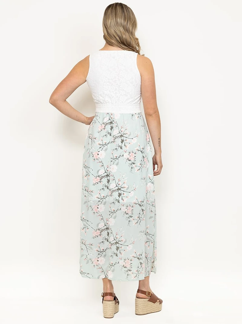 Women's Lace Top Maxi Dress