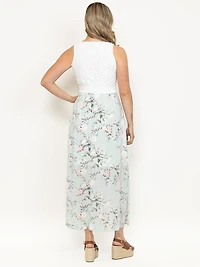 Women's Lace Top Maxi Dress