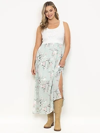 Women's Lace Top Maxi Dress