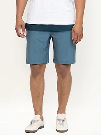 Men's Printed Colourblock Hybrid Shorts