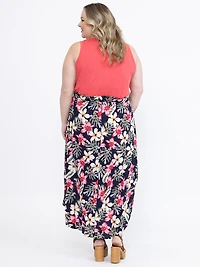 Women's Wrap Midi Dress